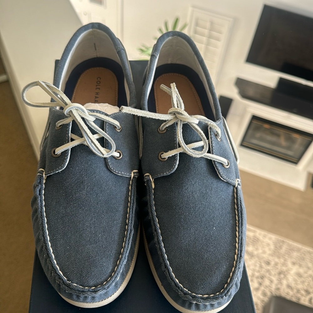Cole Haan Canvas Boat Shoes - size 12